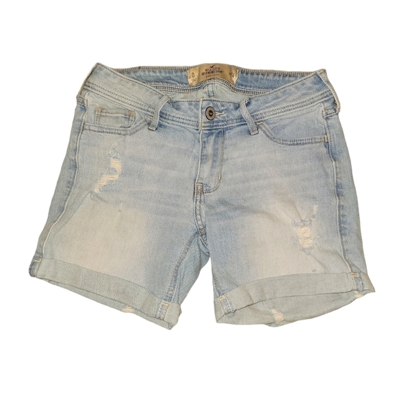 Hollister boyfriend short, low rise, distressed, size 0 shorts - Picture 1 of 6